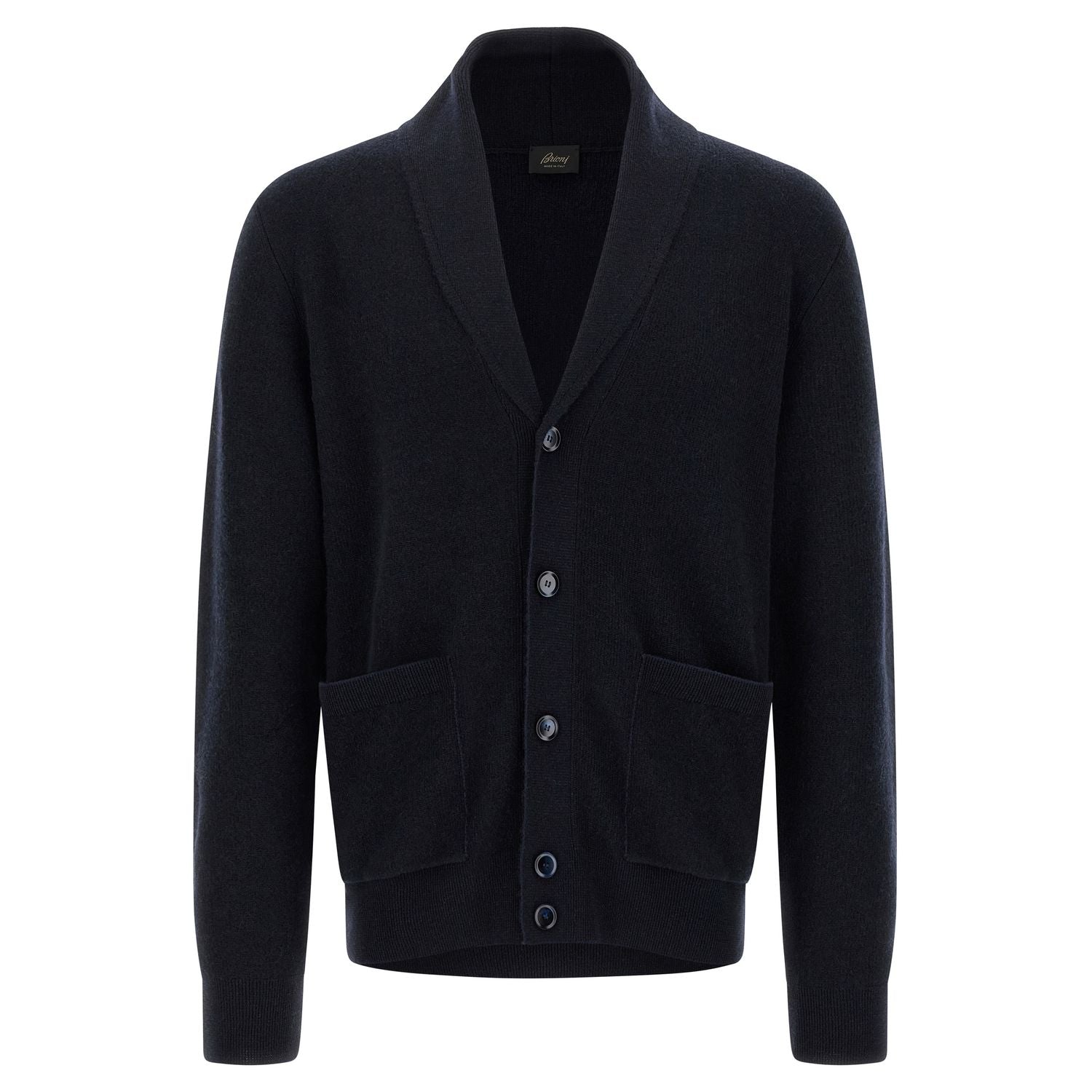 Brioni Blue Cashmere Cardigan