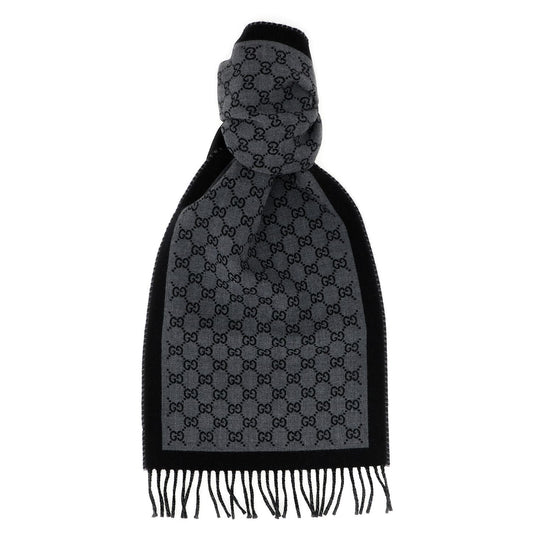 Gucci Gray Wool Scarf