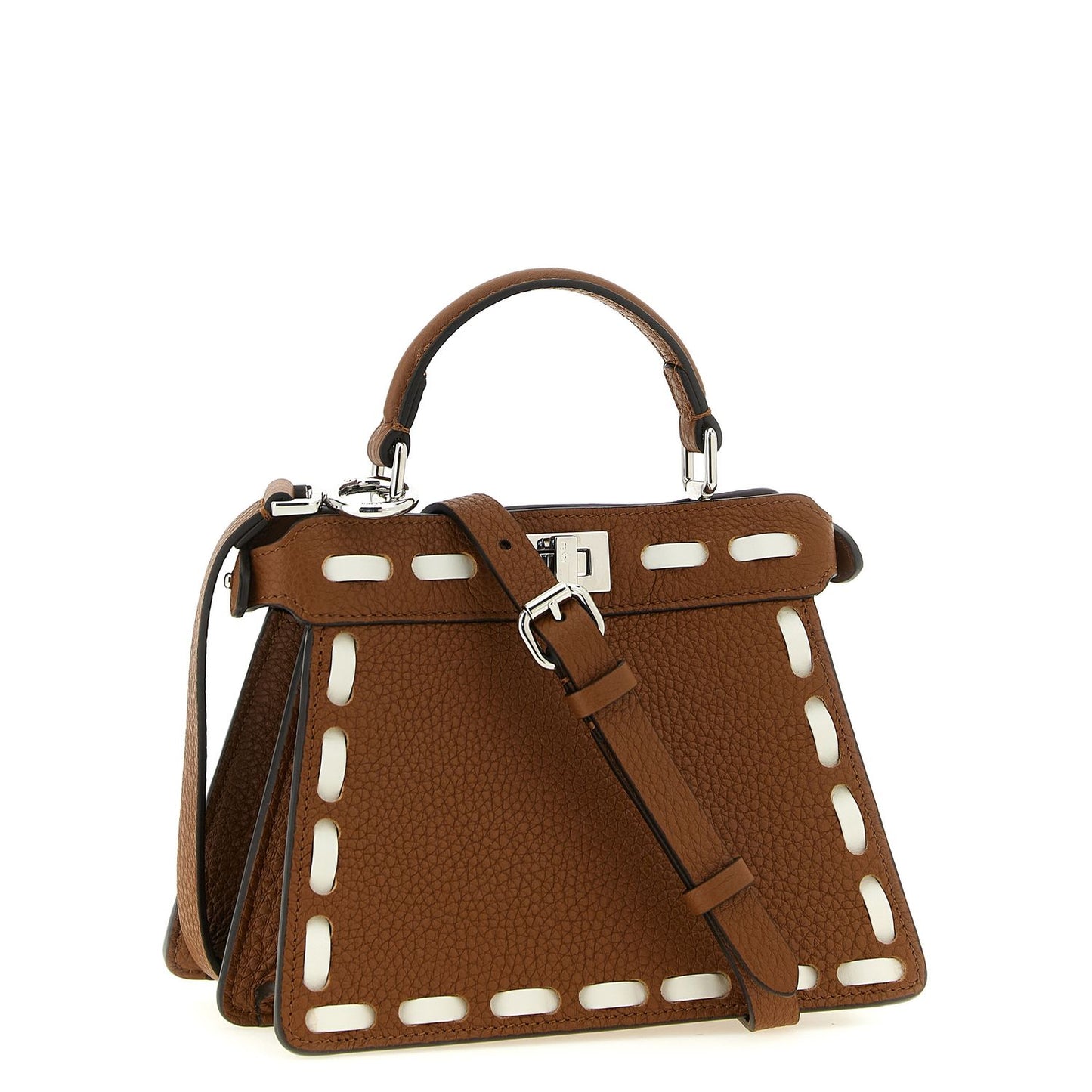 Fendi Brown Calfskin Handbag