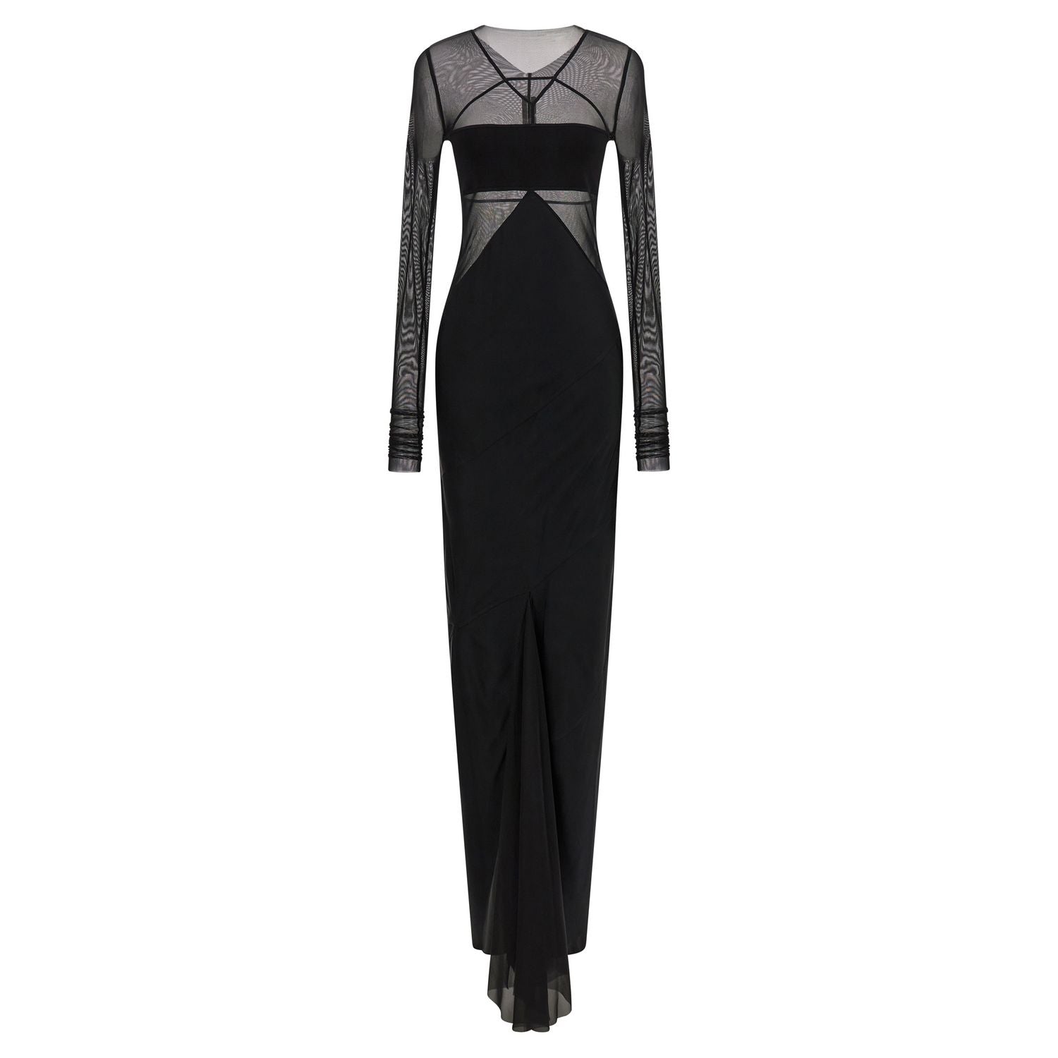 Rick Owens Black Nylon Long Dress
