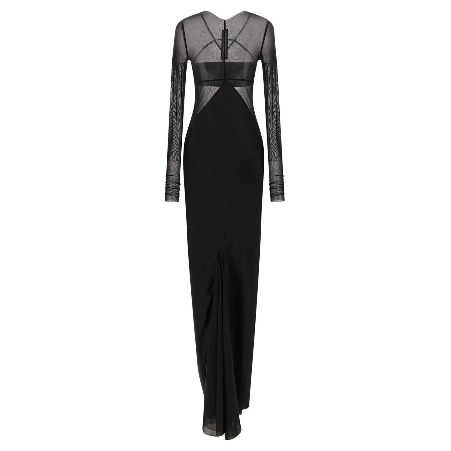 Rick Owens Black Nylon Long Dress