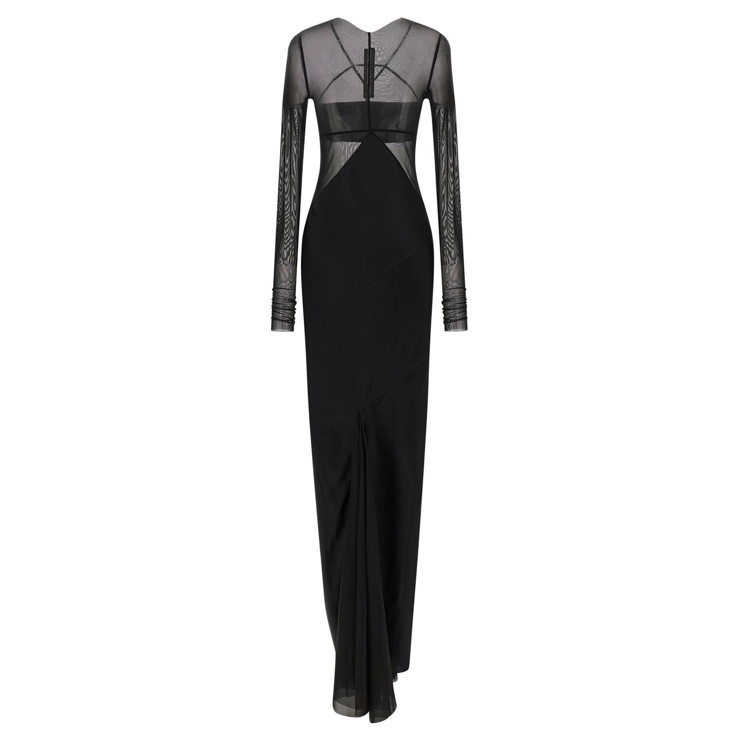 Rick Owens Black Nylon Long Dress