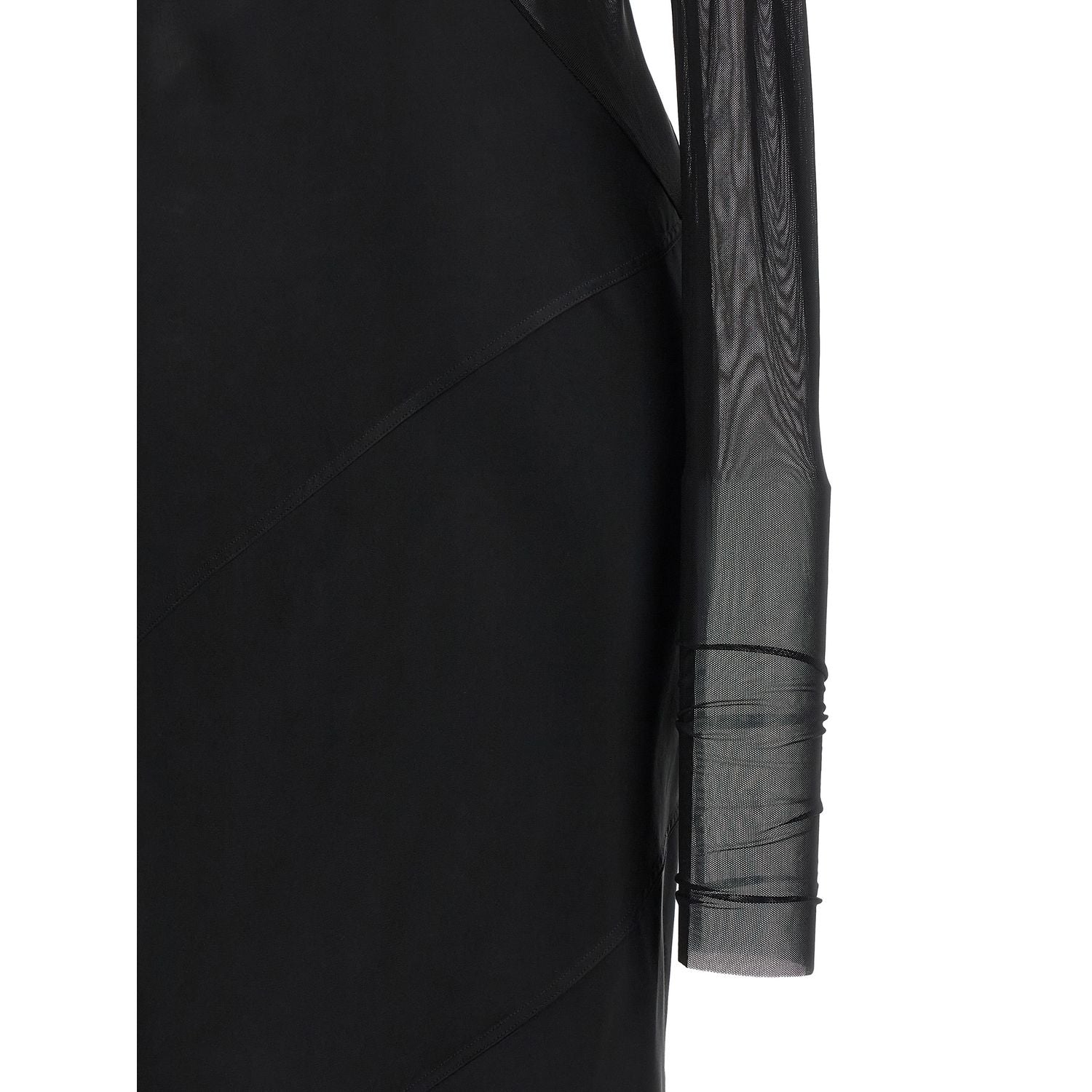 Rick Owens Black Nylon Long Dress