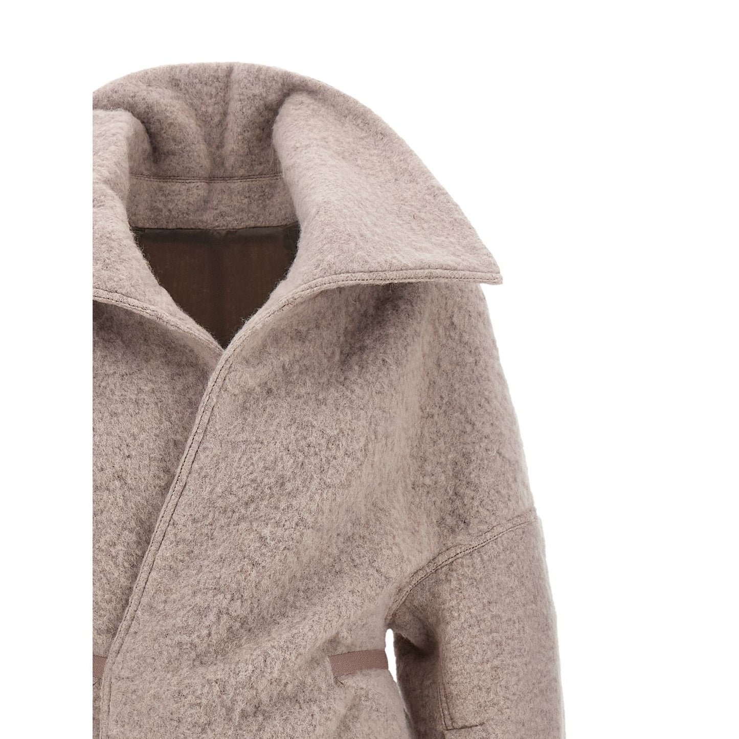 Rick Owens Multicolor Marabou Coat