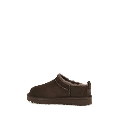 UGG Brown Suede Leather Mules