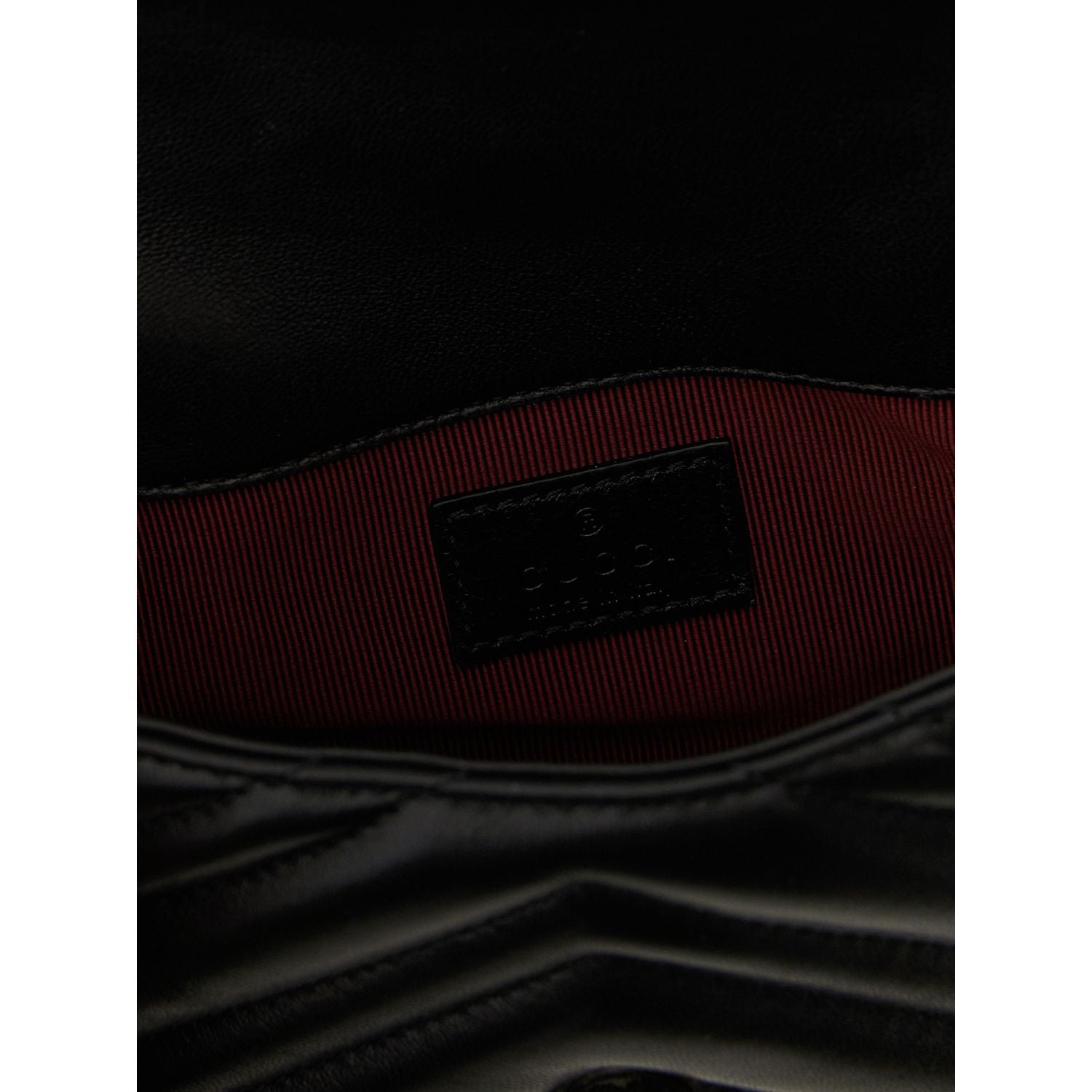 Gucci Black Lamb Leather Shoulder Bag
