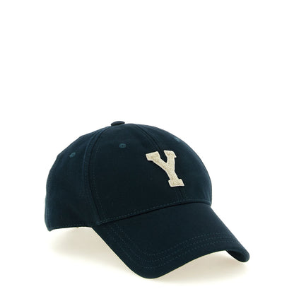 Saint Laurent Bicolor Cotton Cap (Baseball Hat)