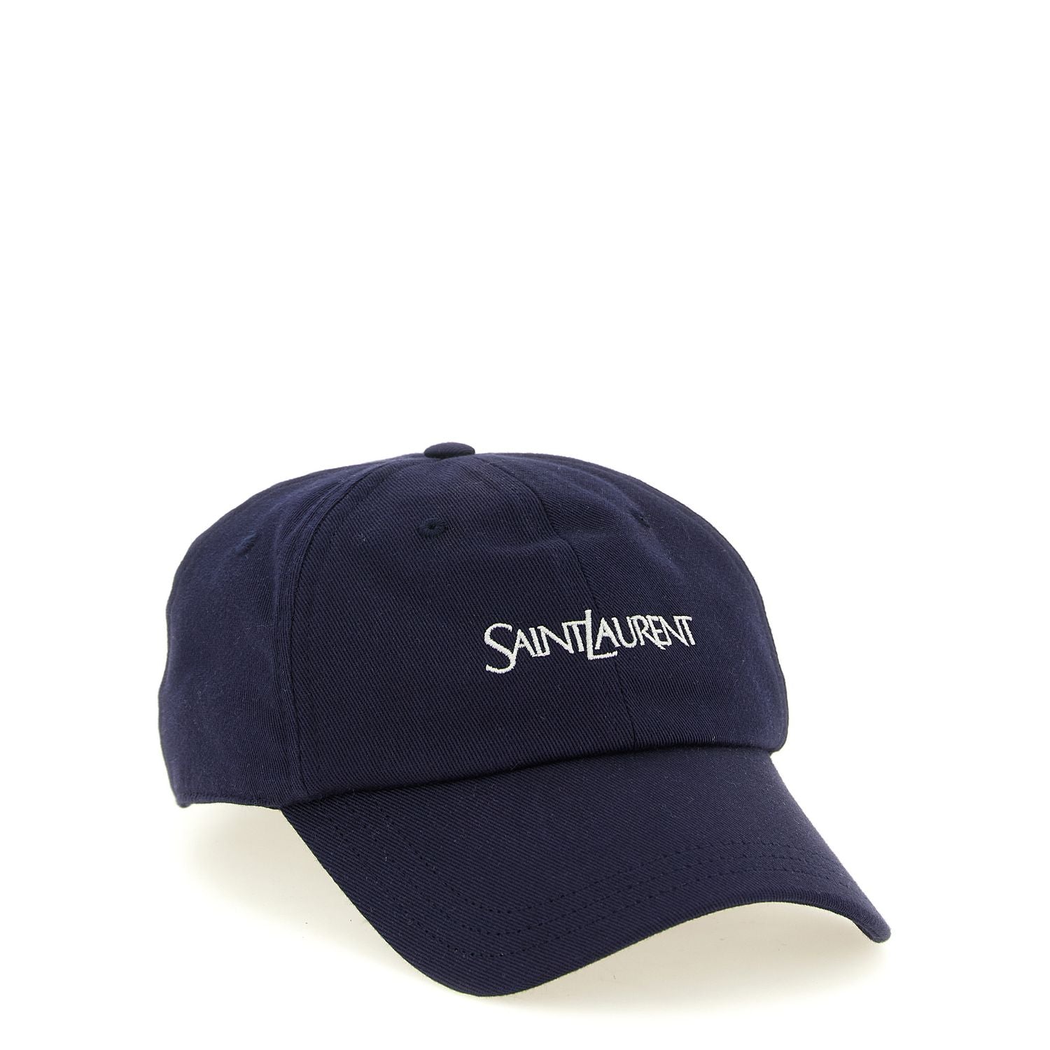 Saint Laurent Blue Cotton Cap (Baseball Hat)