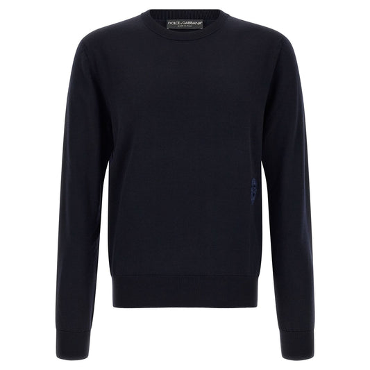 Dolce & Gabbana Blue Virgin Wool Cardigan