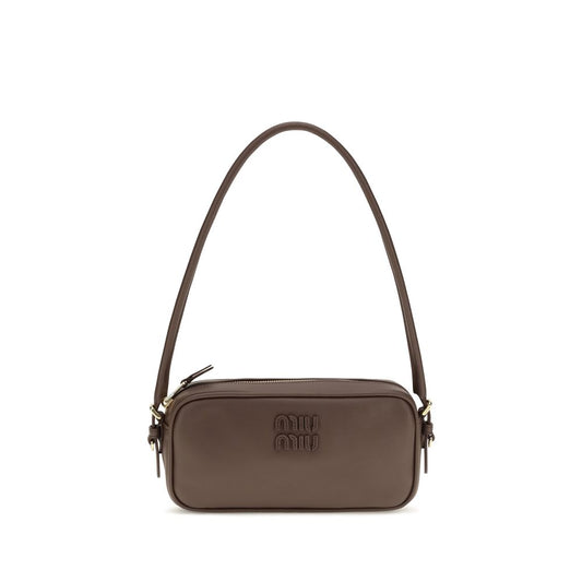 Miu Miu Brown Calf Leather Bos Taurus Shoulder Bag