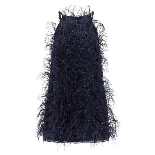 PINKO Blue Polyester Short Dress