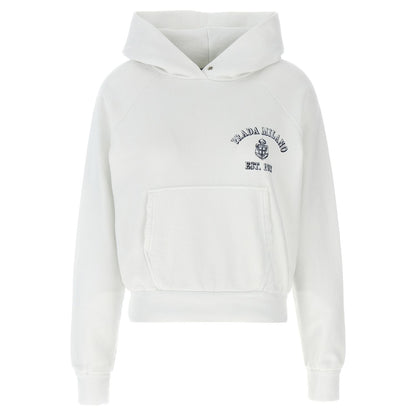 Prada White Cotton Sweatshirt