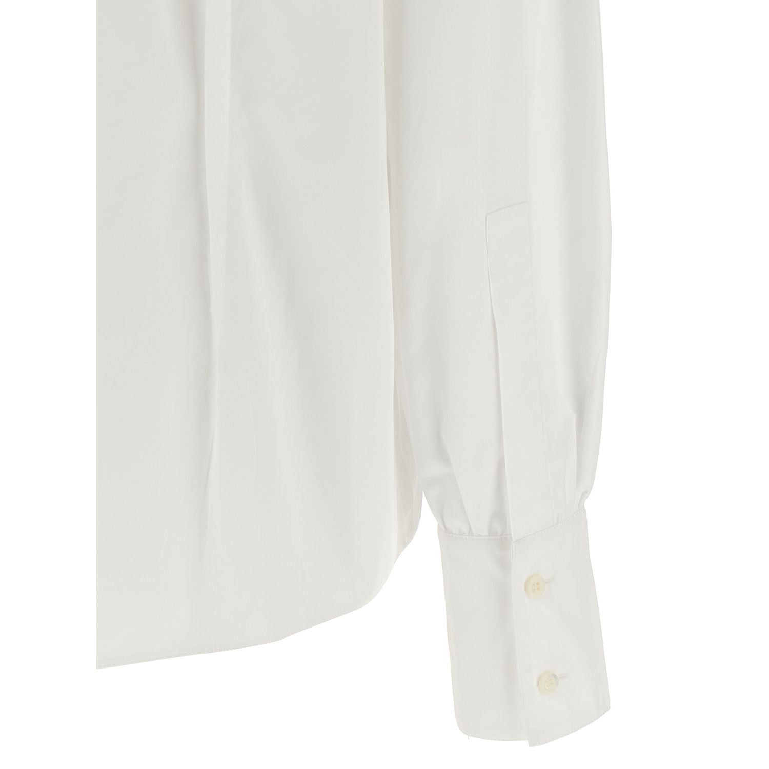 Prada White Cotton Blouse