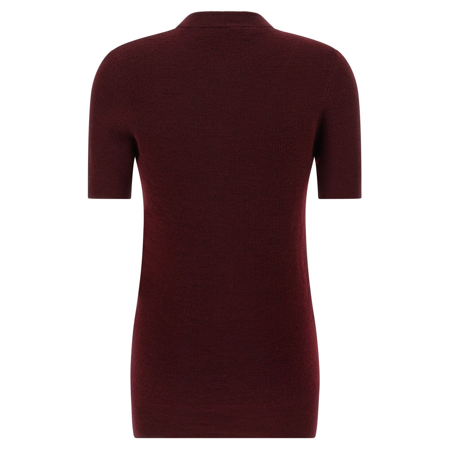 Prada Bordeaux Virgin Wool Cardigan