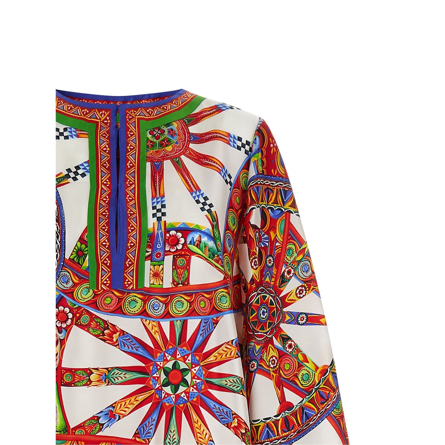 Dolce & Gabbana Multicolor Silk Long Dress