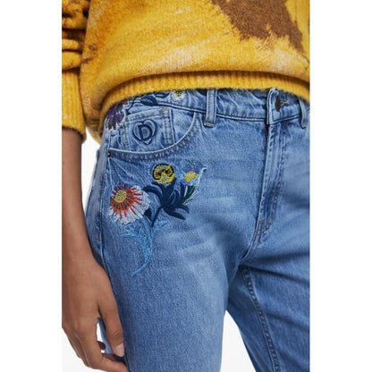 Desigual Azzurro Cotton Women's Jeans
