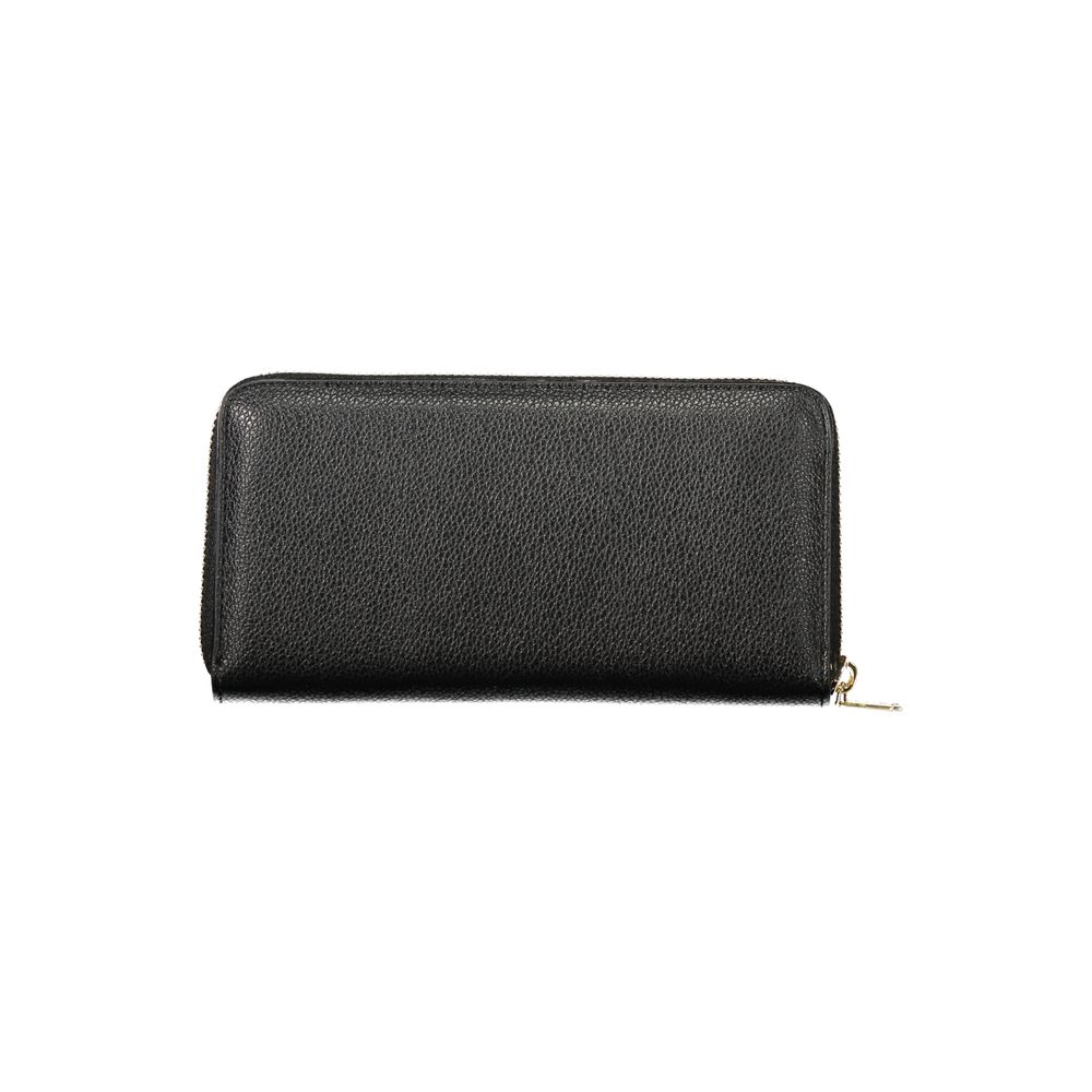 Mario Valentino Black Polyurethane Women's Wallet