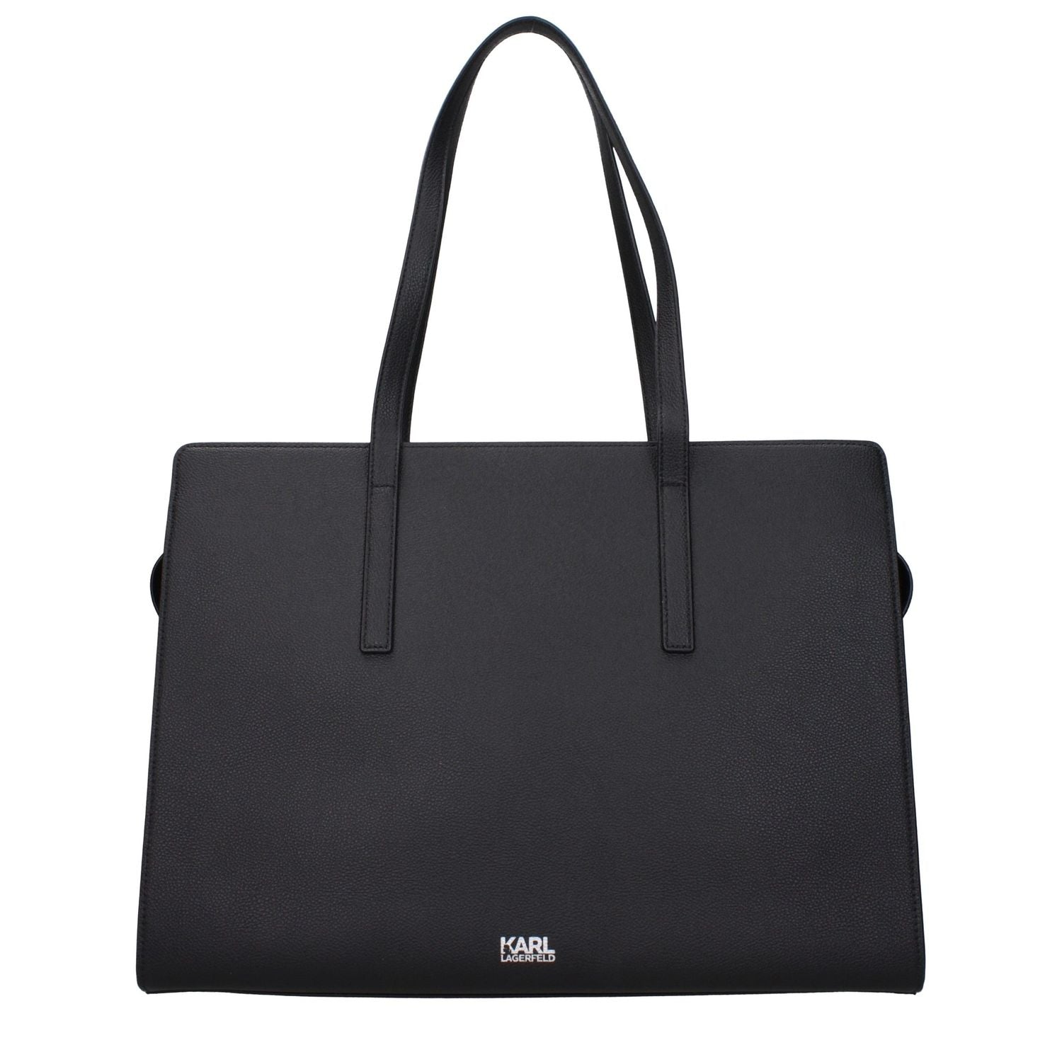 Karl Lagerfeld Black Leather Shoulder Bag