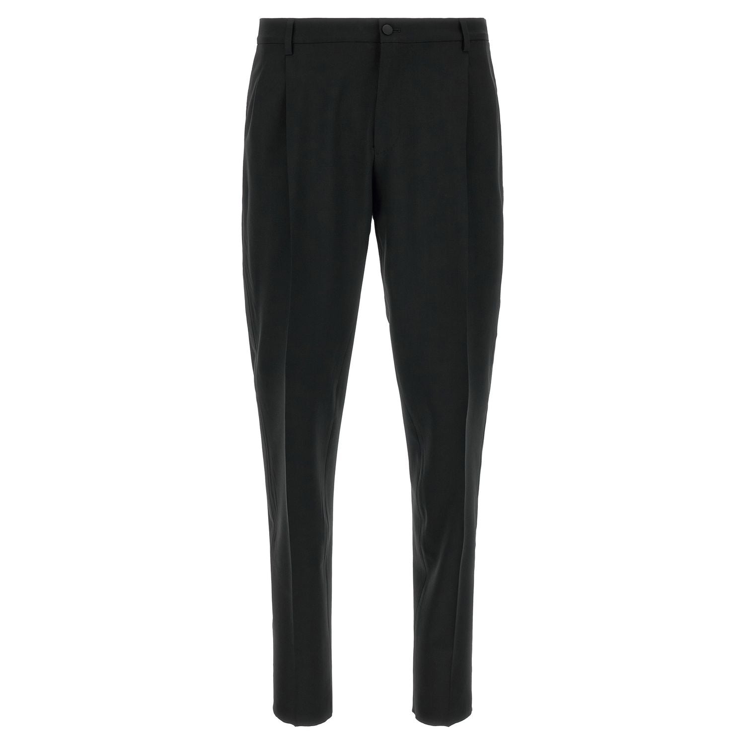 Dolce & Gabbana Black Virgin Wool Two-Piece Suit