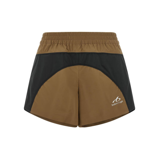 Balenciaga Brown Polyester Bermuda Shorts