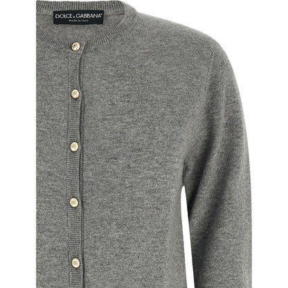 Dolce & Gabbana Gray Cashmere Cardigan
