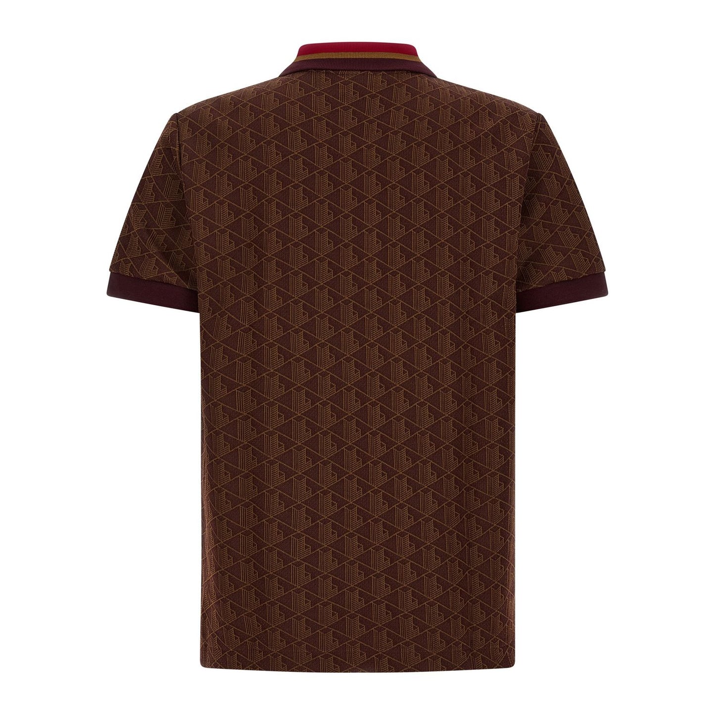 Lacoste Brown Polyester Polo Shirt