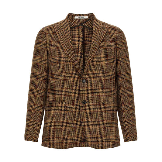 Tagliatore Brown Virgin Wool Blazer