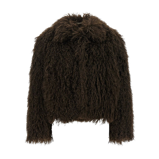 Tagliatore Brown Polyester Full-Length Jacket