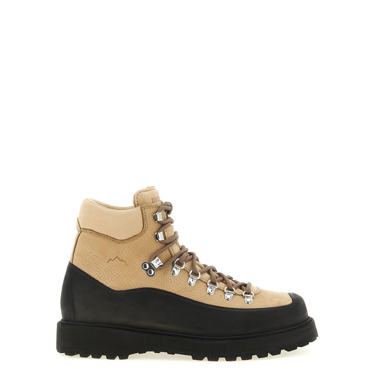 Diemme Beige Cowhide Ankle Boots