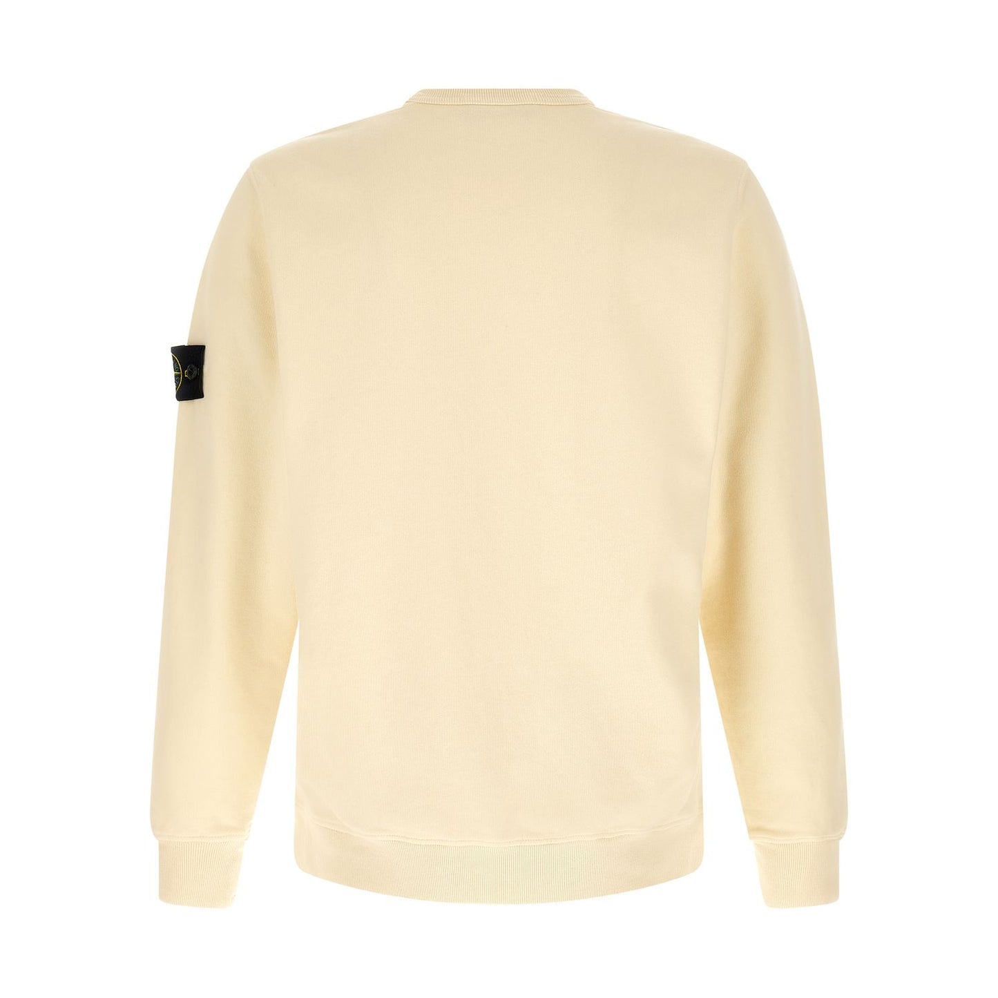 Stone Island White Cotton Sweatshirt