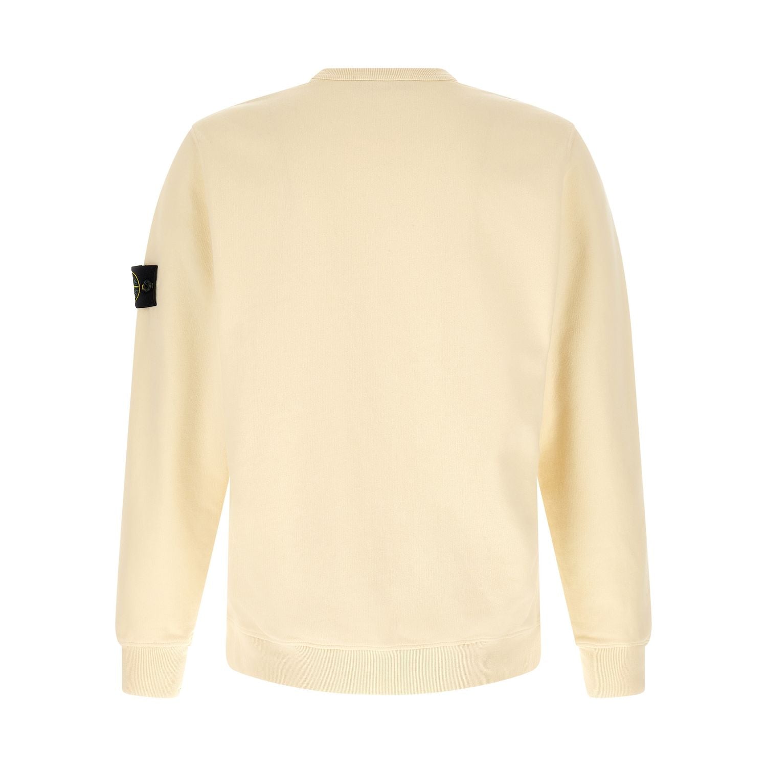 Stone Island White Cotton Sweatshirt