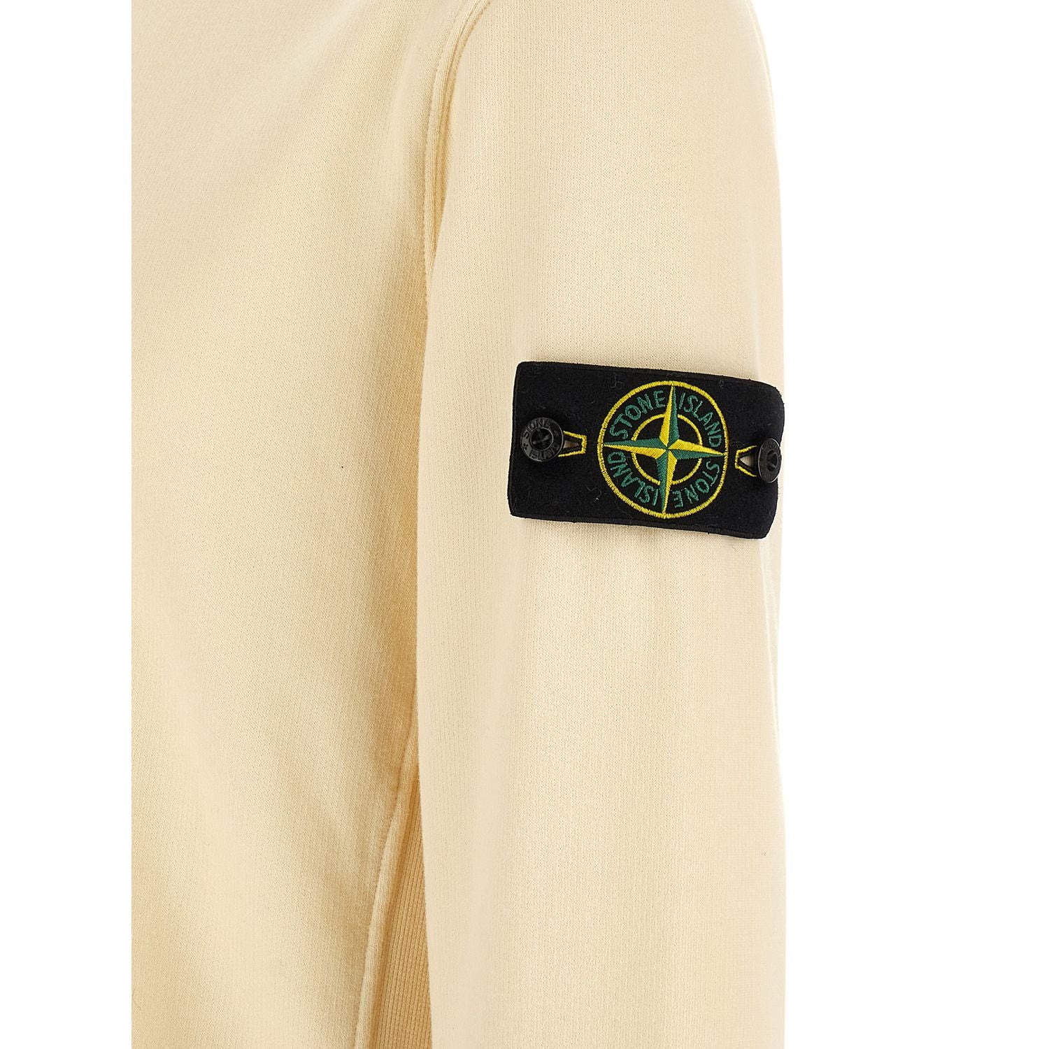 Stone Island White Cotton Sweatshirt