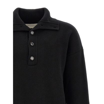 Ami Paris Black Wool Cardigan