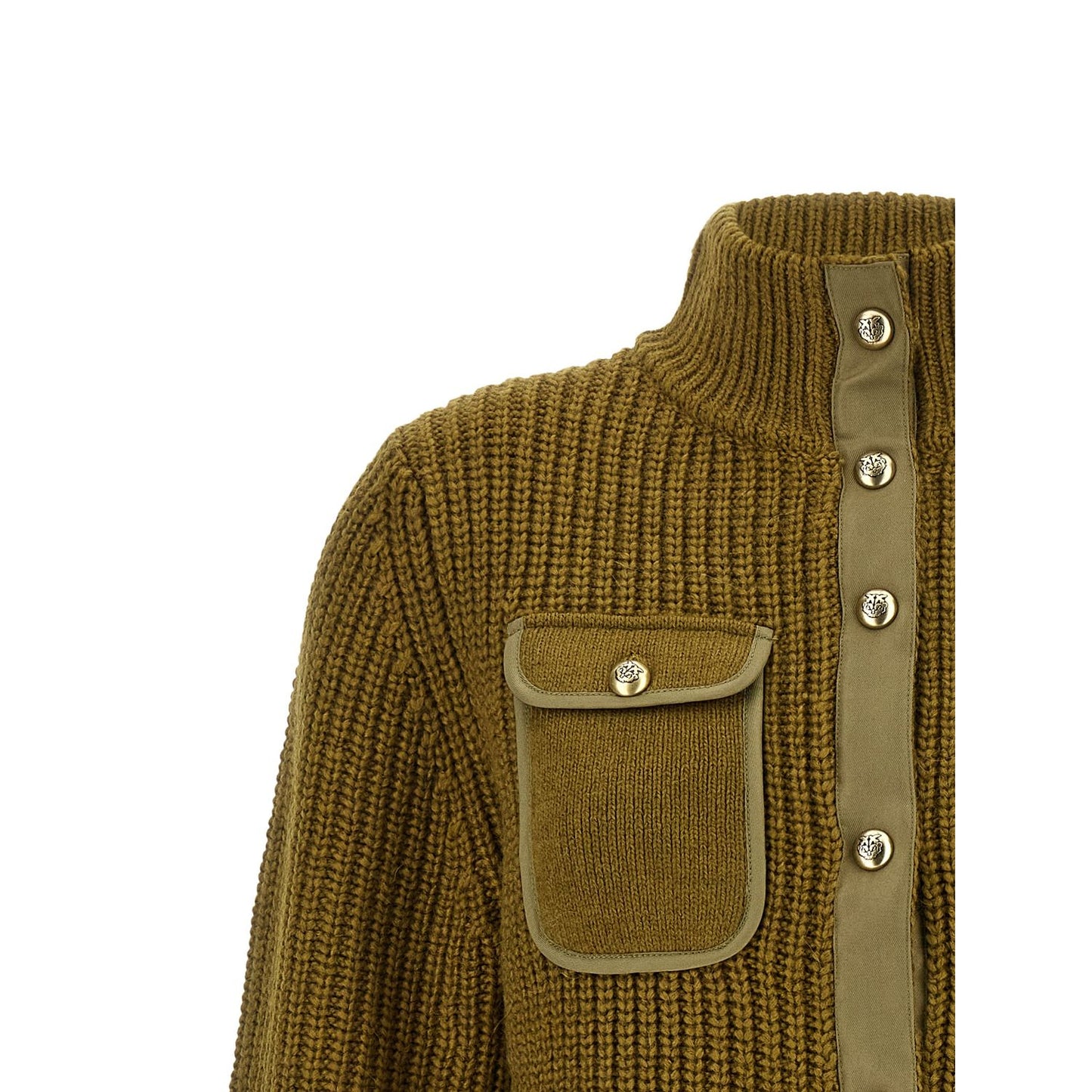 PINKO Bicolor Polyester Cardigan