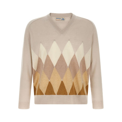 Ballantyne Beige Cashmere Cardigan