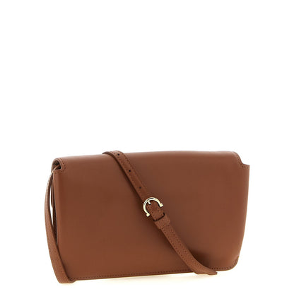 Ferragamo Brown Calfskin Clutch Bag