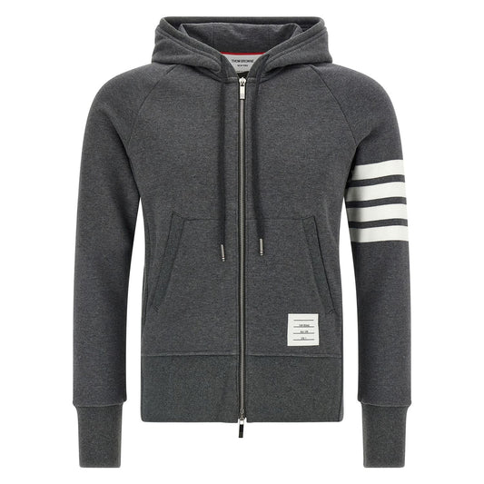 Thom Browne Gray Cotton Sweatshirt