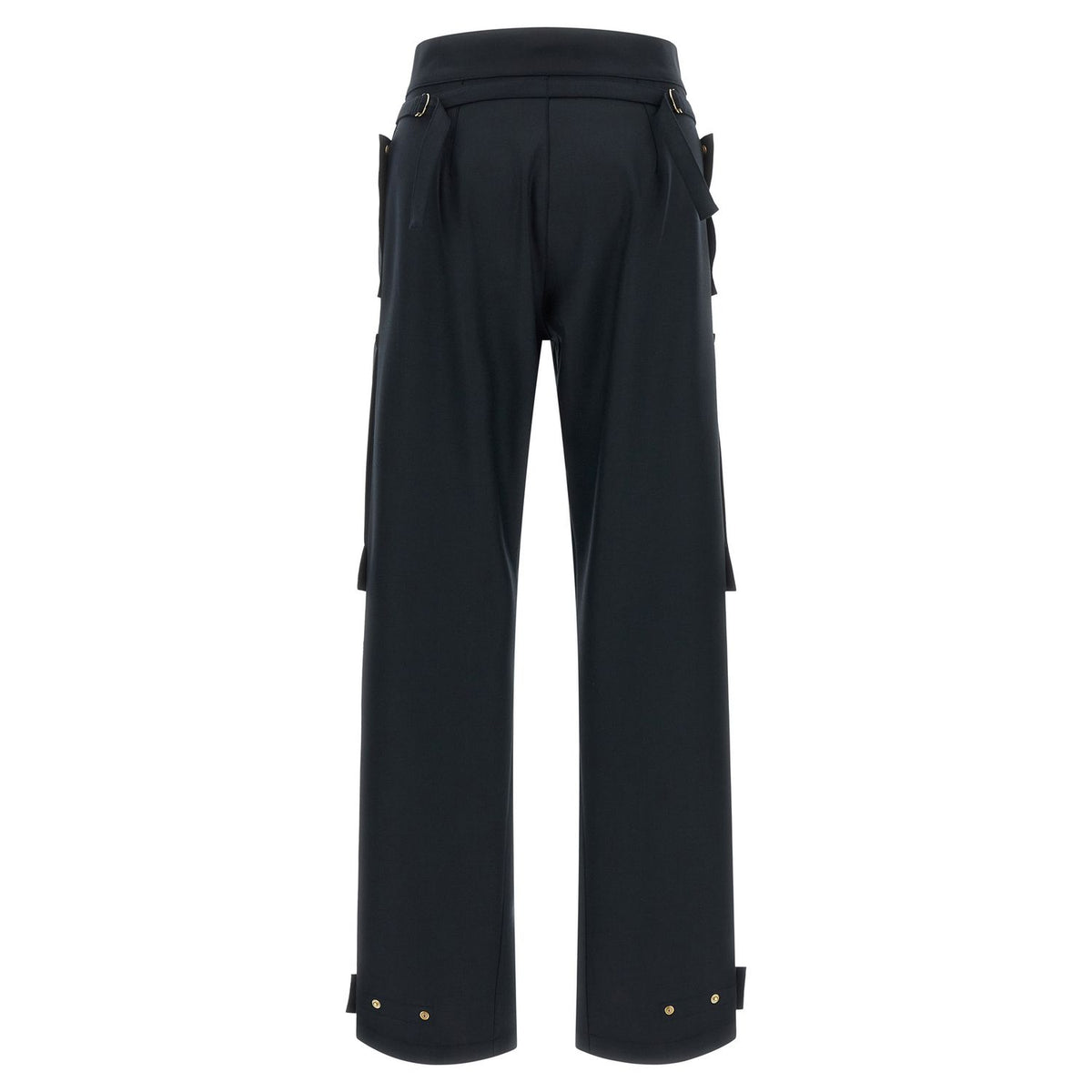Darkpark Blue Polyester Cargo Pants