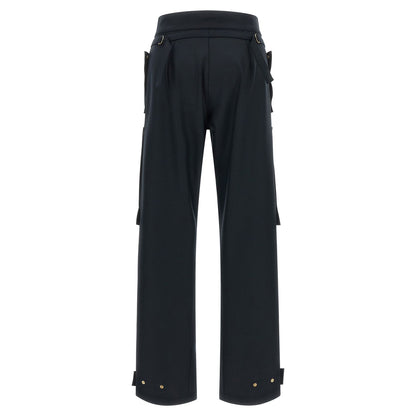 Darkpark Blue Polyester Cargo Pants
