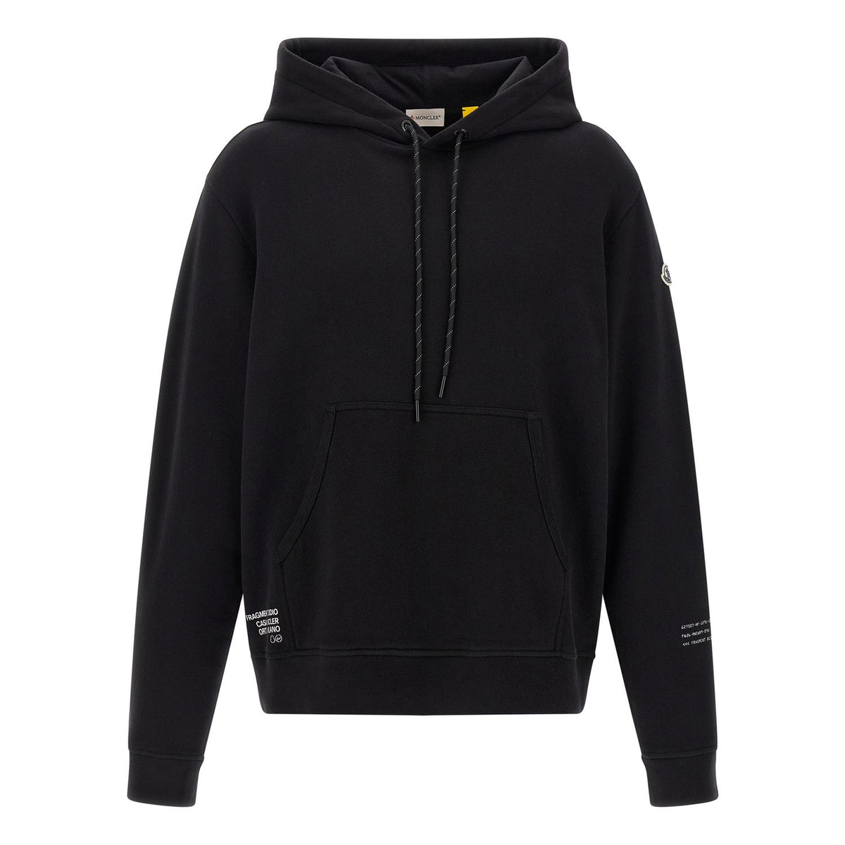 MONCLER GENIUS Black Cotton Sweatshirt