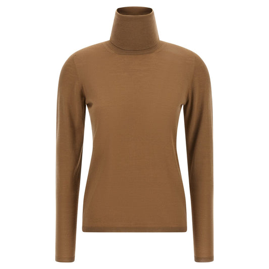 Max Mara Beige Virgin Wool Cardigan
