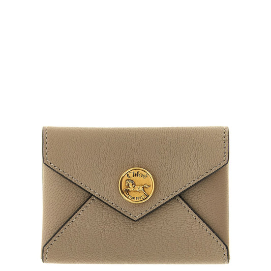 Chloé Beige Goatskin Cardholder
