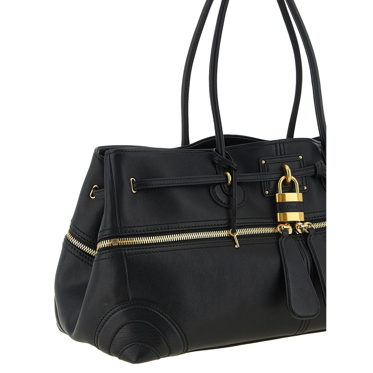 Chloé Black Lamb Leather Shoulder Bag