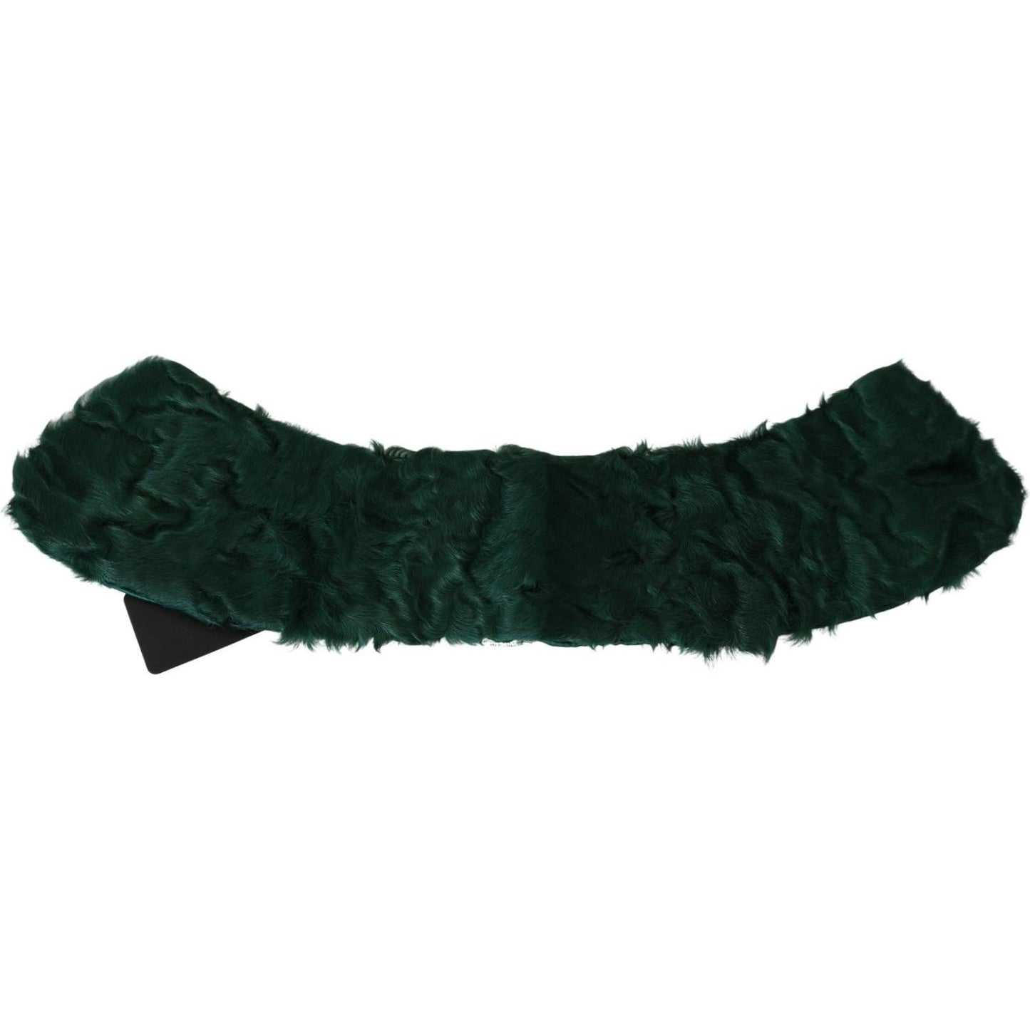 Elegant Lambskin Fur Scarf in Lush Green