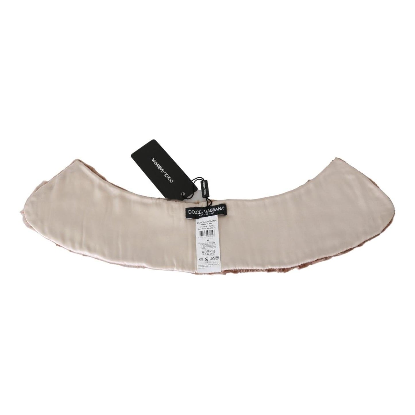 Elegant Beige Lambskin Scarf for Women