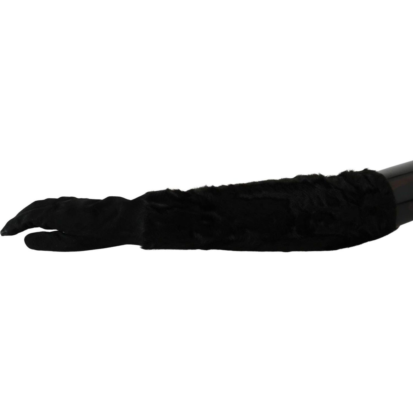 Elegant Elbow Length Suede Gloves