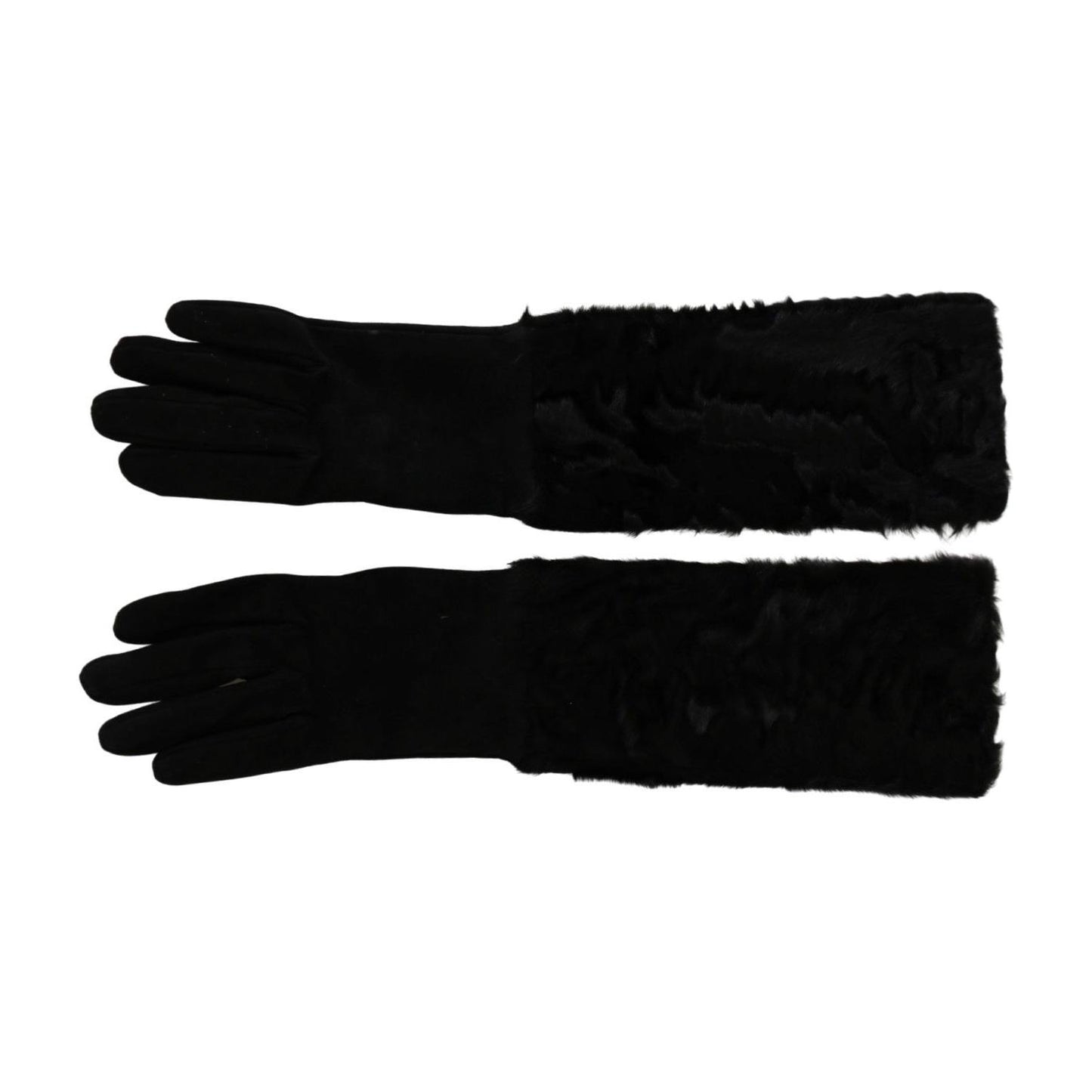 Elegant Elbow Length Suede Gloves