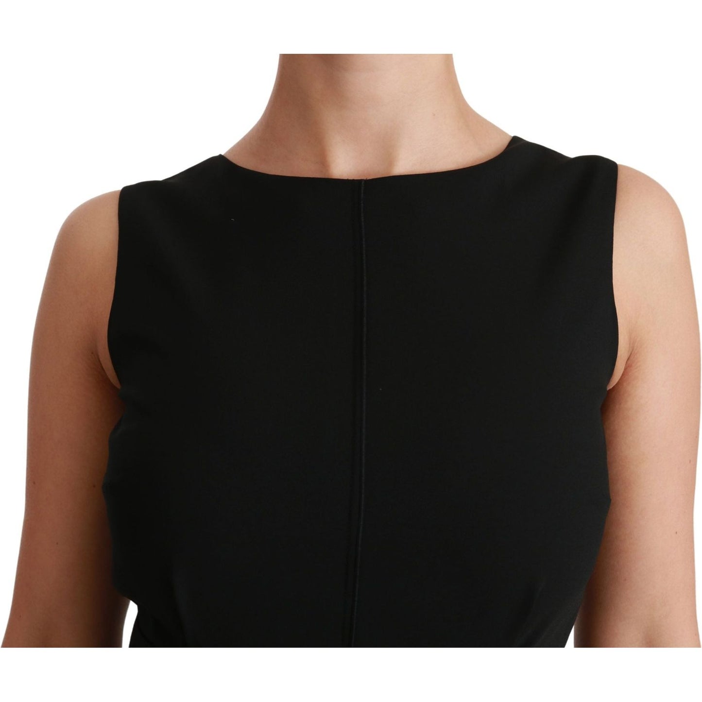 Dolce & Gabbana Black Sheath Stretch Formal Dress Dolce & Gabbana