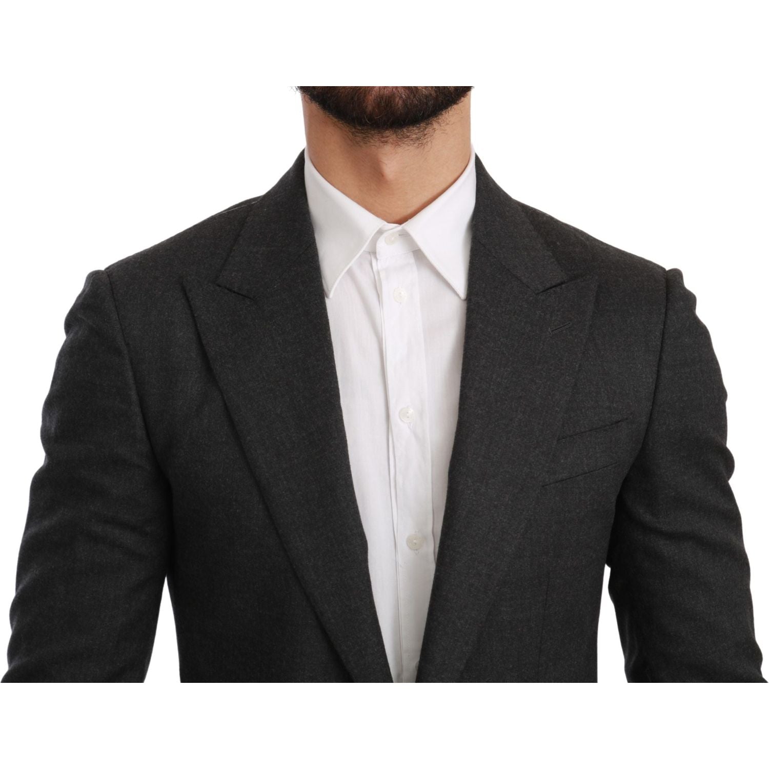 سترة رسمية أنيقة باللون الرمادي من دولتشي آند غابانا بقصّة Slim Fit