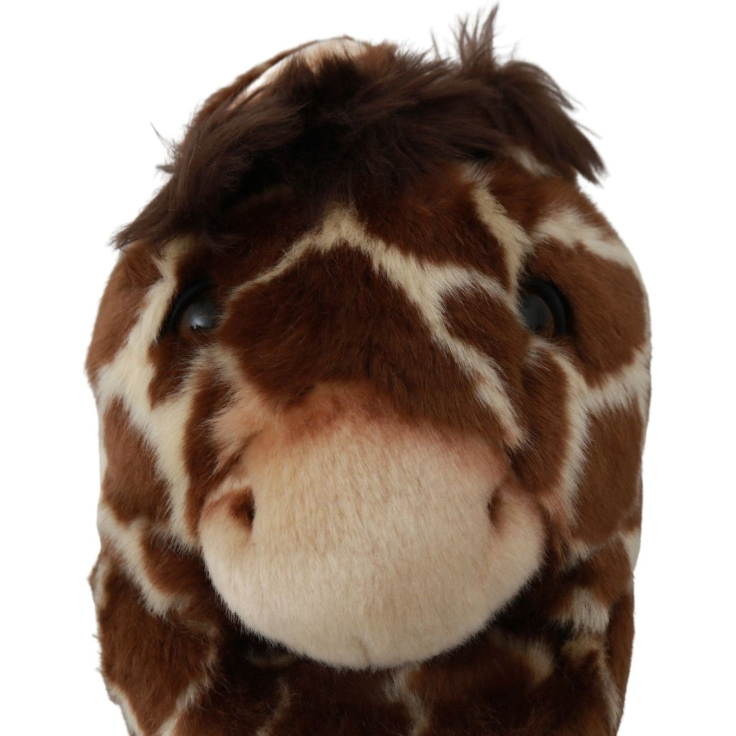 Dolce & Gabbana Brown Giraffe Slippers Flats Sandals Shoes Dolce & Gabbana